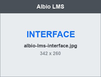 Albio LMS interface