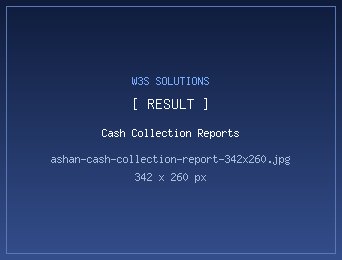 Ashan Enterprises cash collection report by officer and route