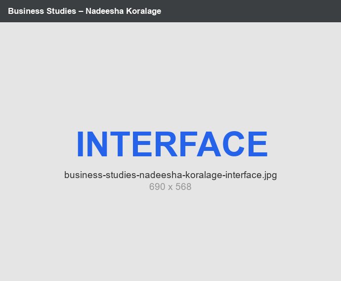Business Studies LMS interface