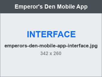 The Emperor's Den bilingual QR menu category screen