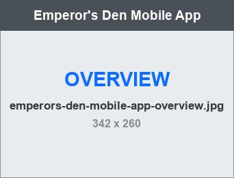 The Emperor's Den menu item with photo, spice level and price
