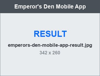 The Emperor's Den admin dashboard for menu item management