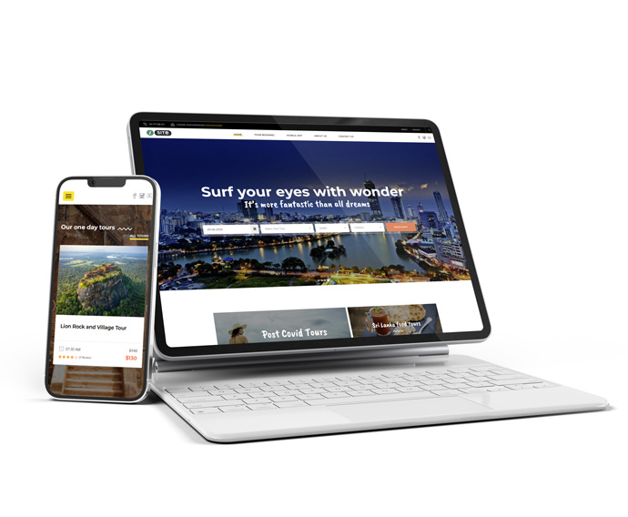 iSite.lk tourism booking mobile app for Sri Lanka built by W3S Solutions with tour catalogue and secure card payments