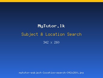 MyTutor.lk subject and location based tutor search across Sri Lankan districts