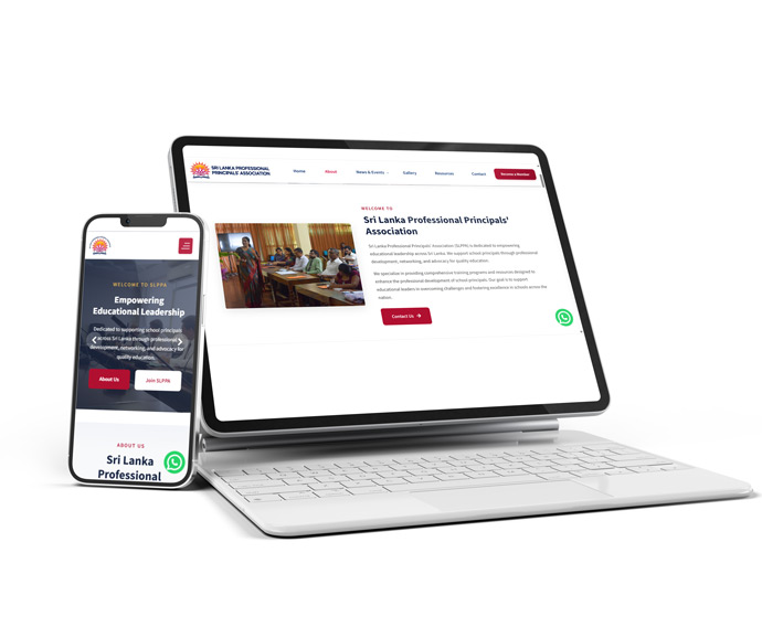 Sri Lanka Professional Principals' Association (SLPPA) website built by W3S Solutions