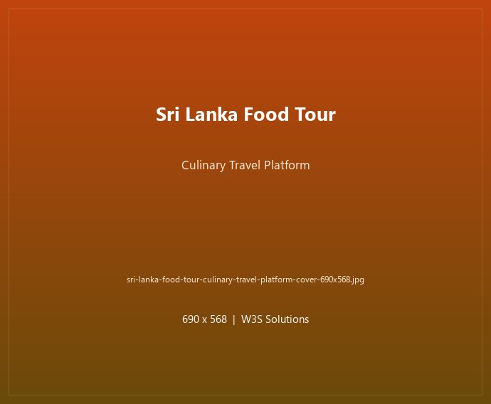 Sri Lanka Food Tour culinary tourism platform built by W3S Solutions for Seasons Travels