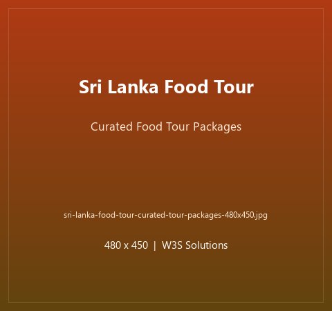 Sri Lanka Food Tour curated food tour packages and itineraries