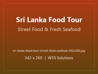 Sri Lanka Food Tour street food and fresh seafood tasting